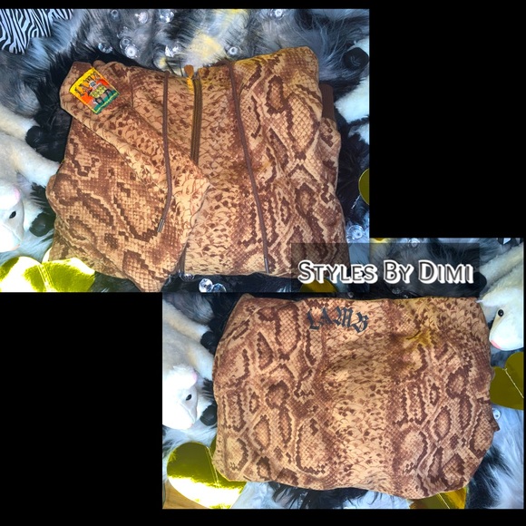 L.A.M.B Snakeskin Pattern Sweater/Hoodie - Picture 4 of 6